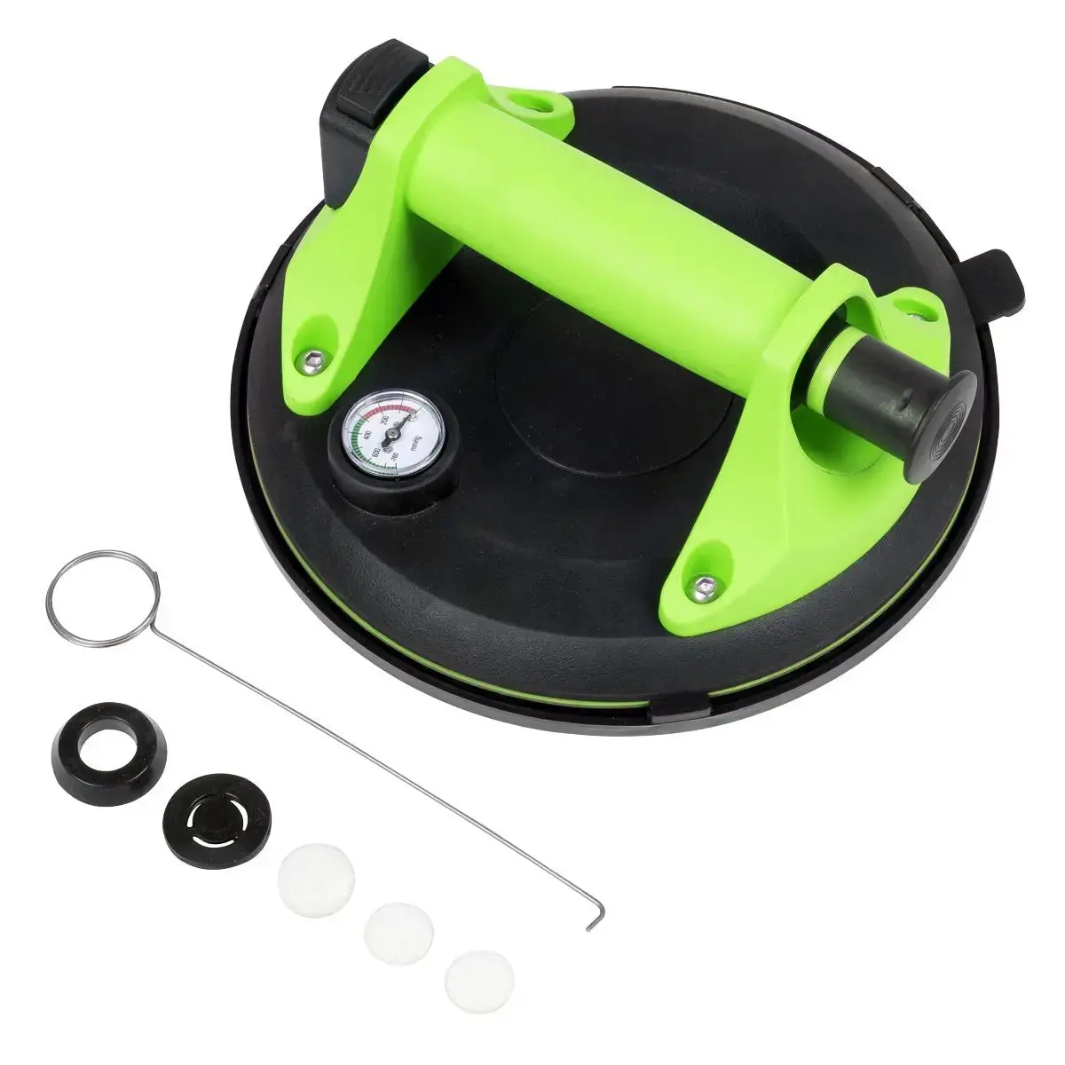 Sealey Heavy Lift Suction Cup With Vacuum Grip Pressure Gauge 1