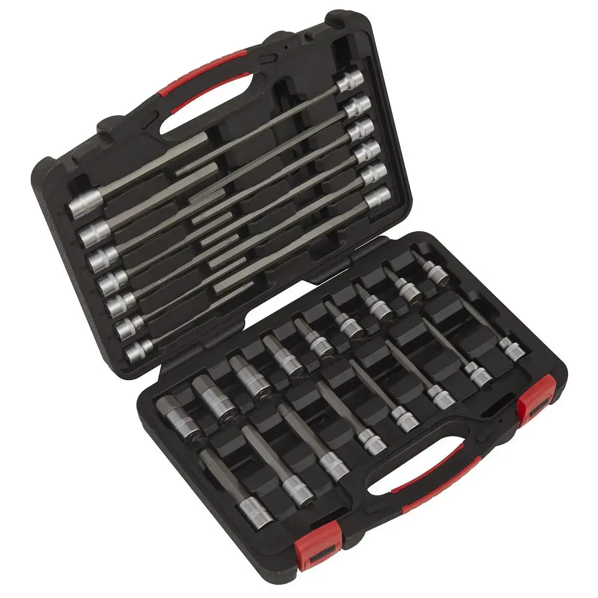 Sealey Hex Socket Bit Set 30 Piece 3/8" Drive Metric 5-19Mm Premier 1