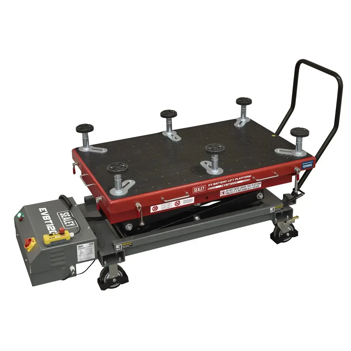 Sealey High Lift Ev Battery Lift/Hydraulic Platform Truck 1200Kg Capacity 1