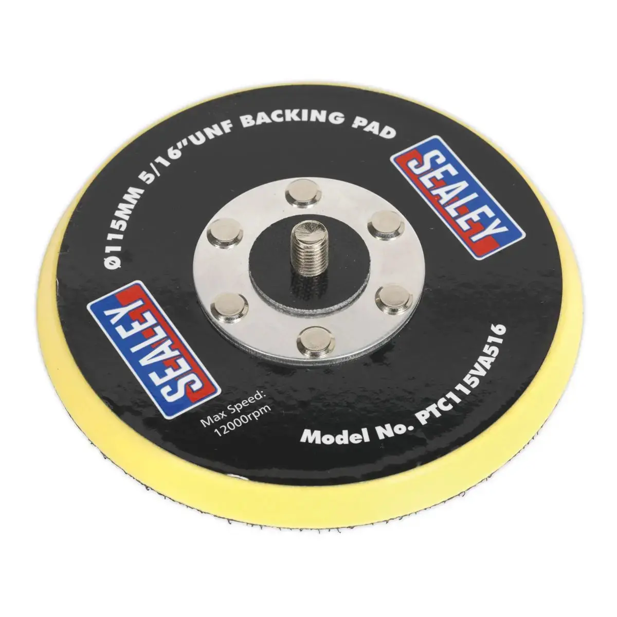 Sealey Hook-And-Loop Backing Pad Ø115mm 5/16"Unf 1