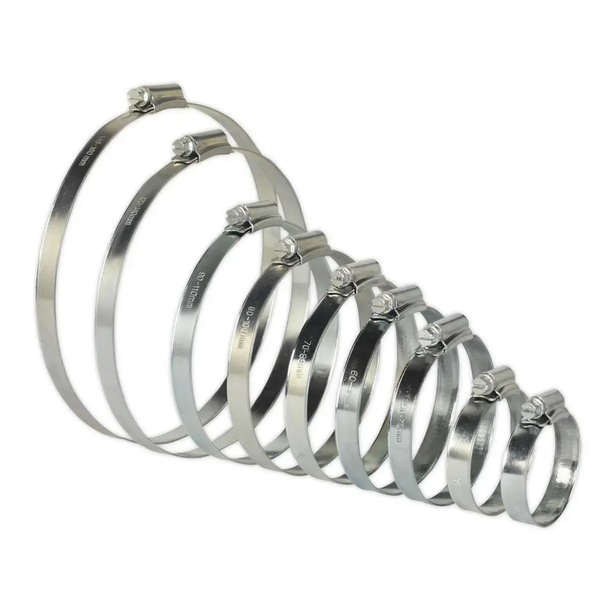 Sealey Hose Clip Assortment 26Pc Ø44-160Mm Zinc Plated 1