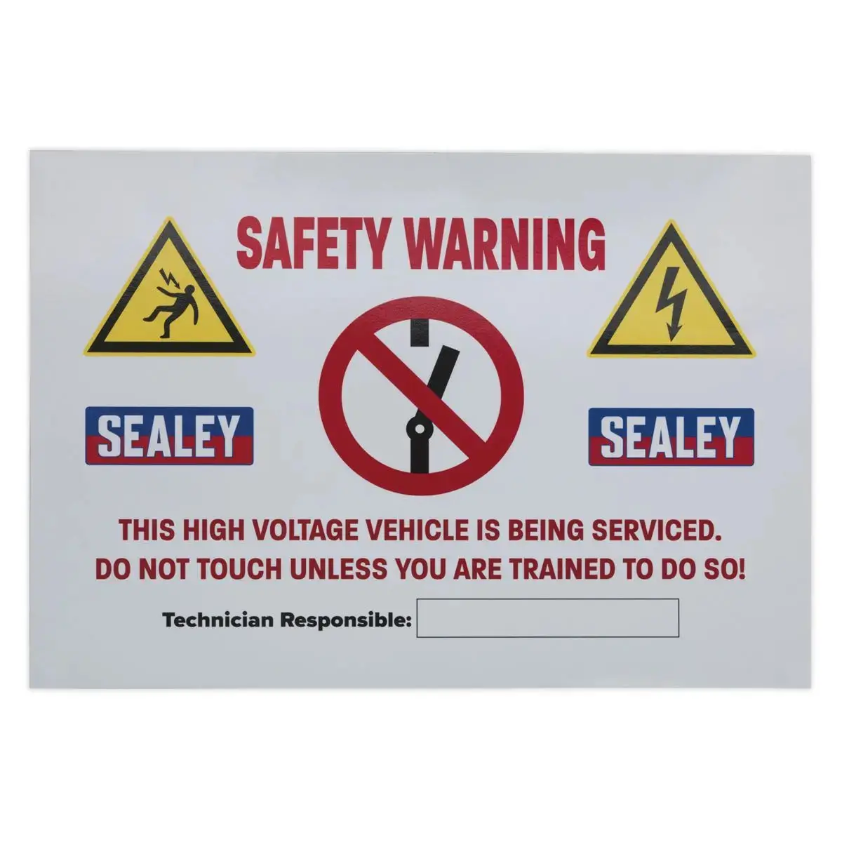 Sealey Hybrid/Electric Vehicle Warning Sign 2