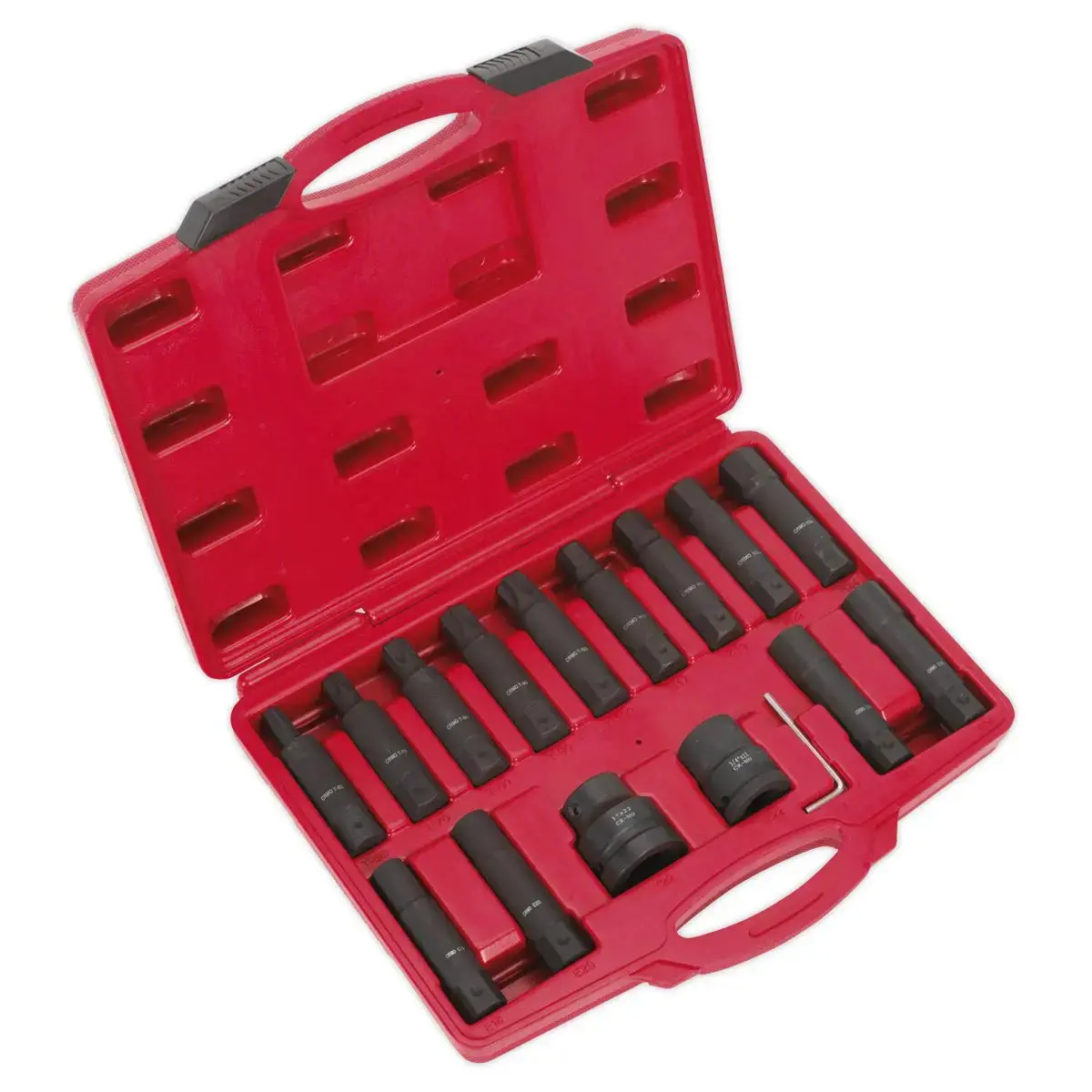 Sealey Impact Hex, Trx-Star* & Trx-Star* Female Socket Bit Set 16Pc 3/4" & 1"Sq Drive 1
