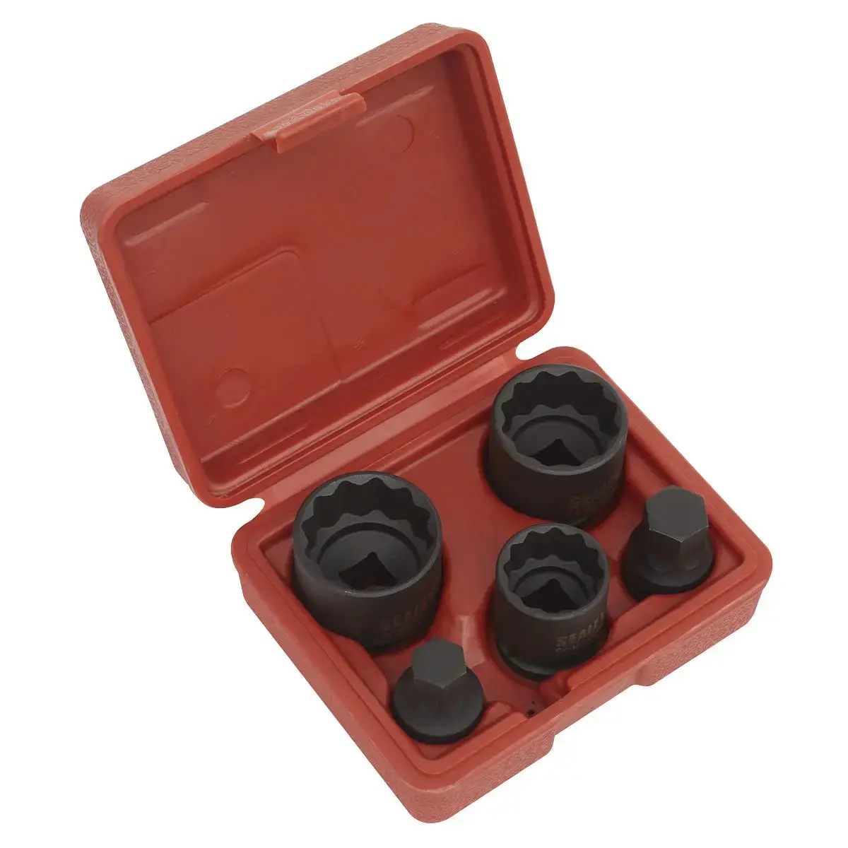 Sealey Impact Hub Socket & Socket Bit Set 5Pc 12-Point 1/2"Sq Drive 1