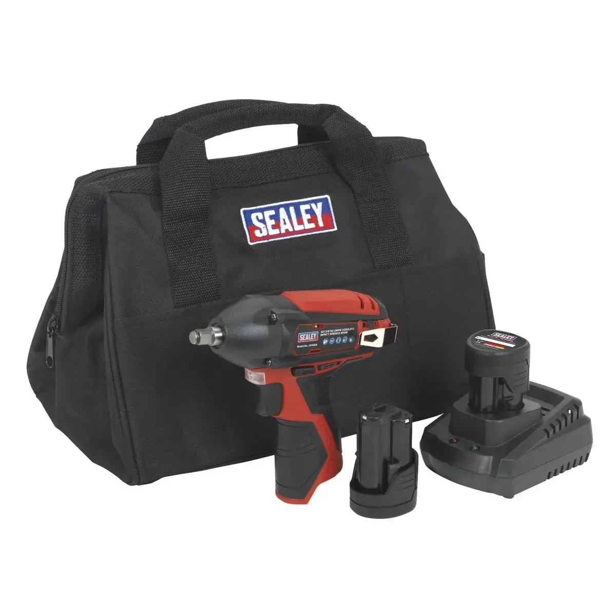 Sealey Impact Wrench Kit 3/8"Sq Drive 12V Sv12 Series - 2 Batteries 1