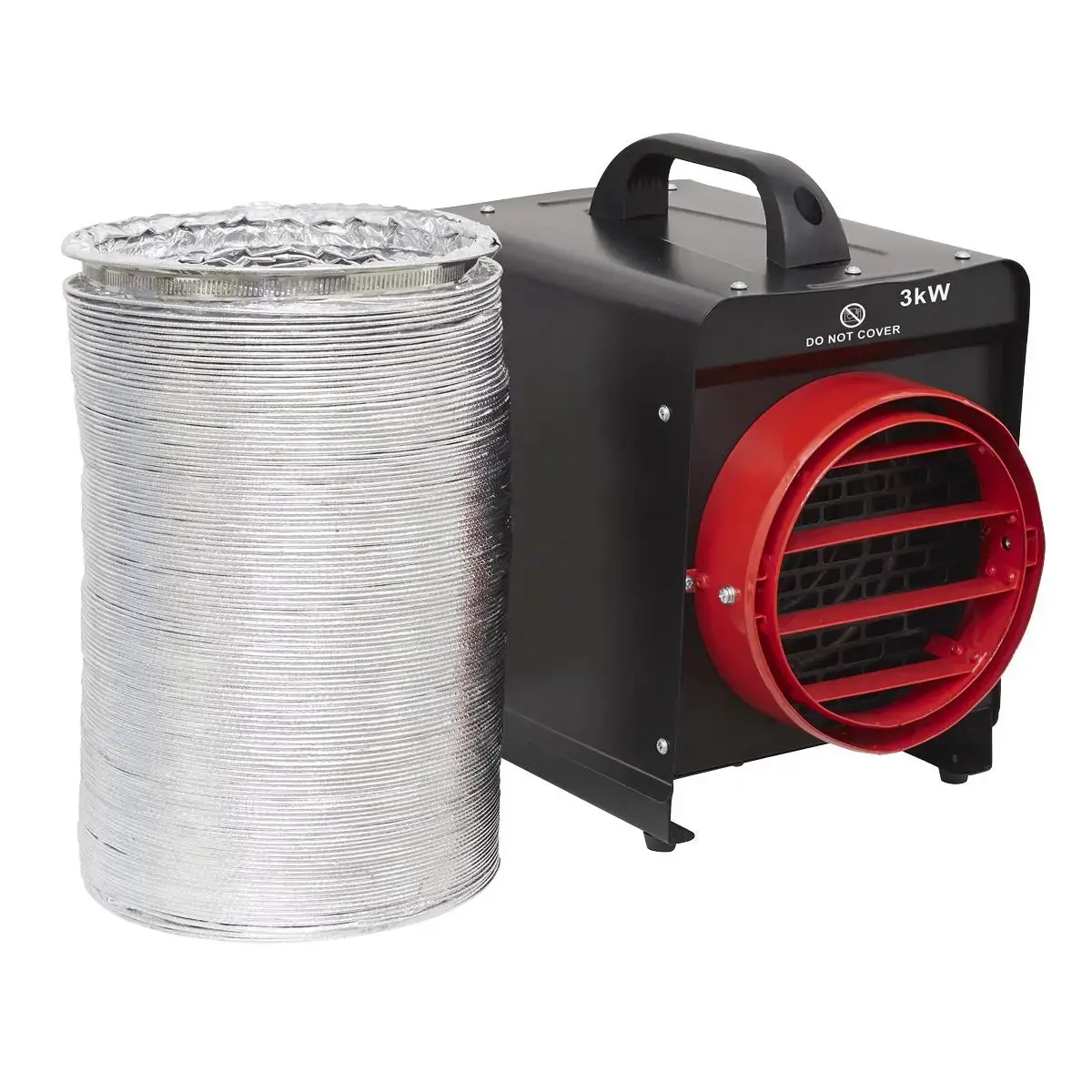 Sealey Industrial Fan Heater 3Kw With Ducting 1
