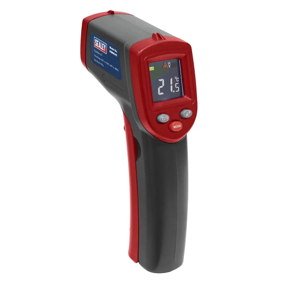 Sealey Infrared Laser Digital Thermometer 12:1 Faults Car Van 1