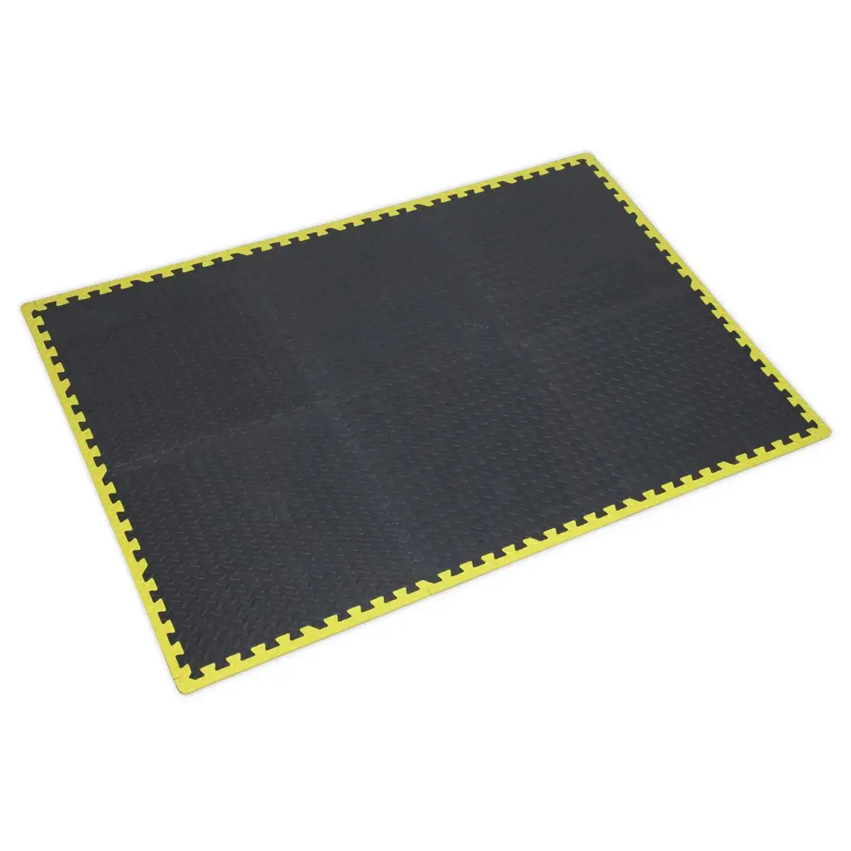 Sealey Interlocking Eva Foam Workshop Mat Set With Hi-Vis Edges 1240 X 1825Mm 1