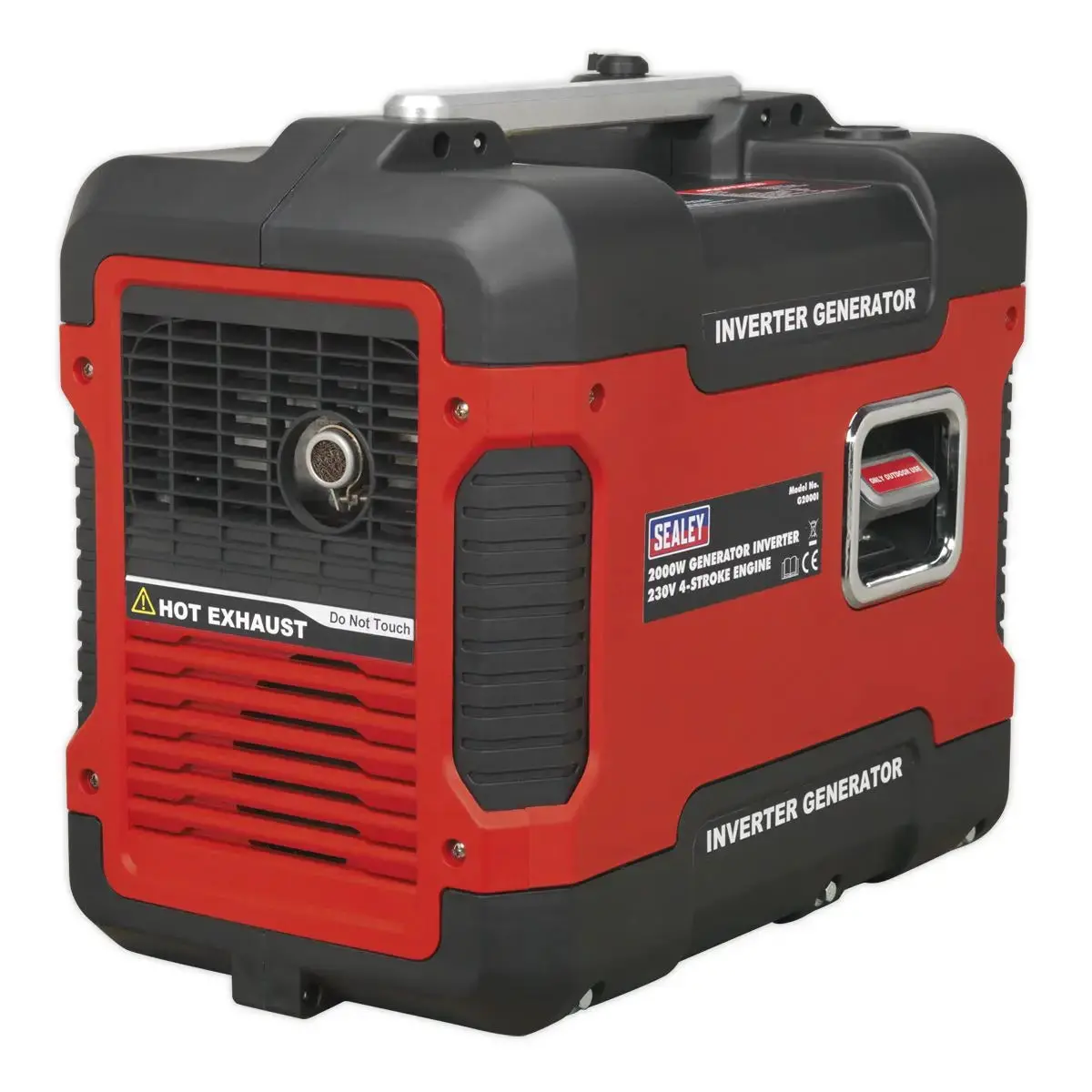 Sealey Inverter Generator 2000W 230V 4-Stroke Engine 2