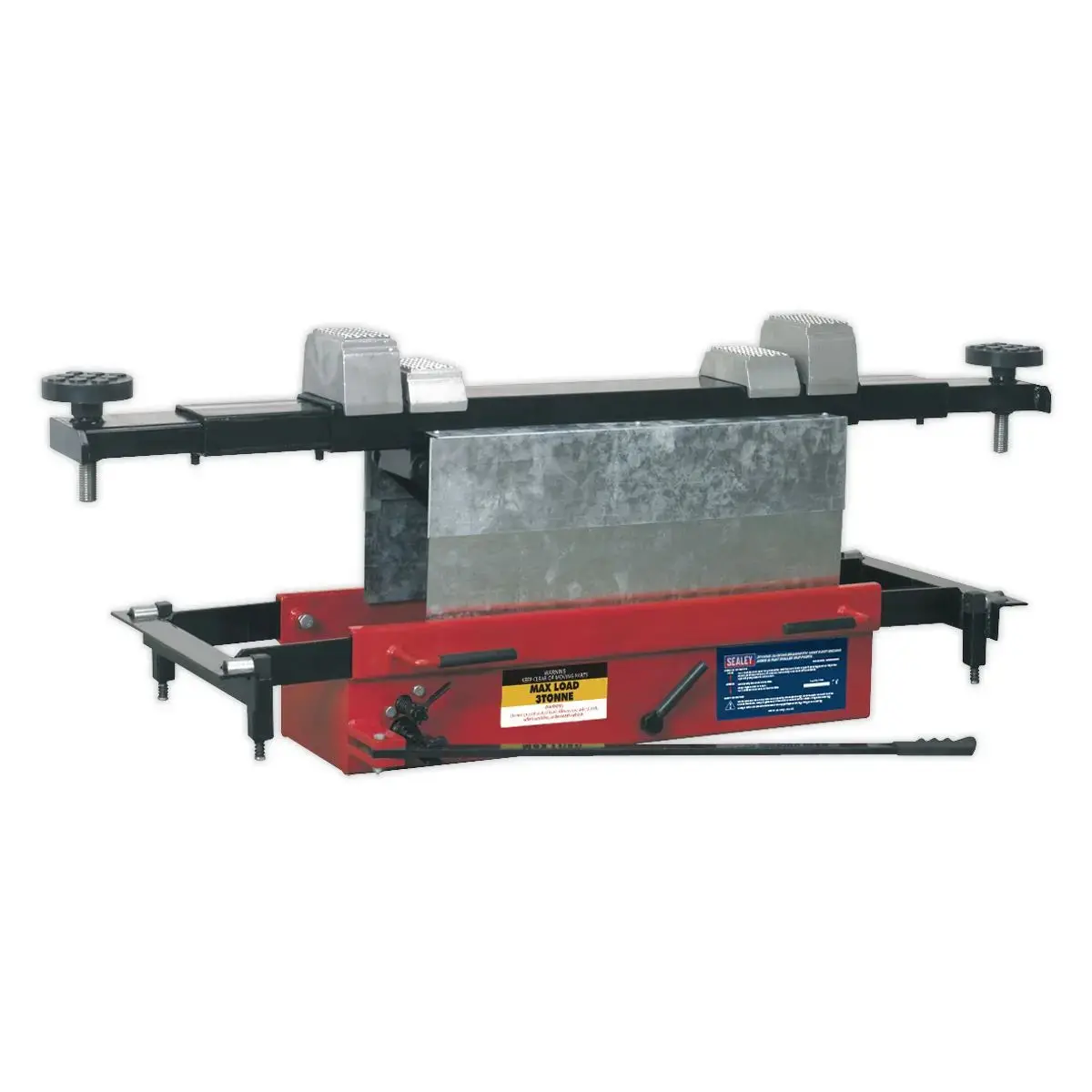 Sealey Jacking Beam 3 Tonne With Arm Extenders & Flat Roller Supports 1