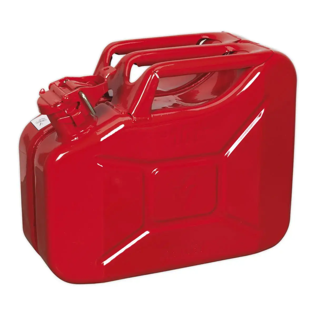 Sealey Jerry Can 10L Red Fuel Tank 1