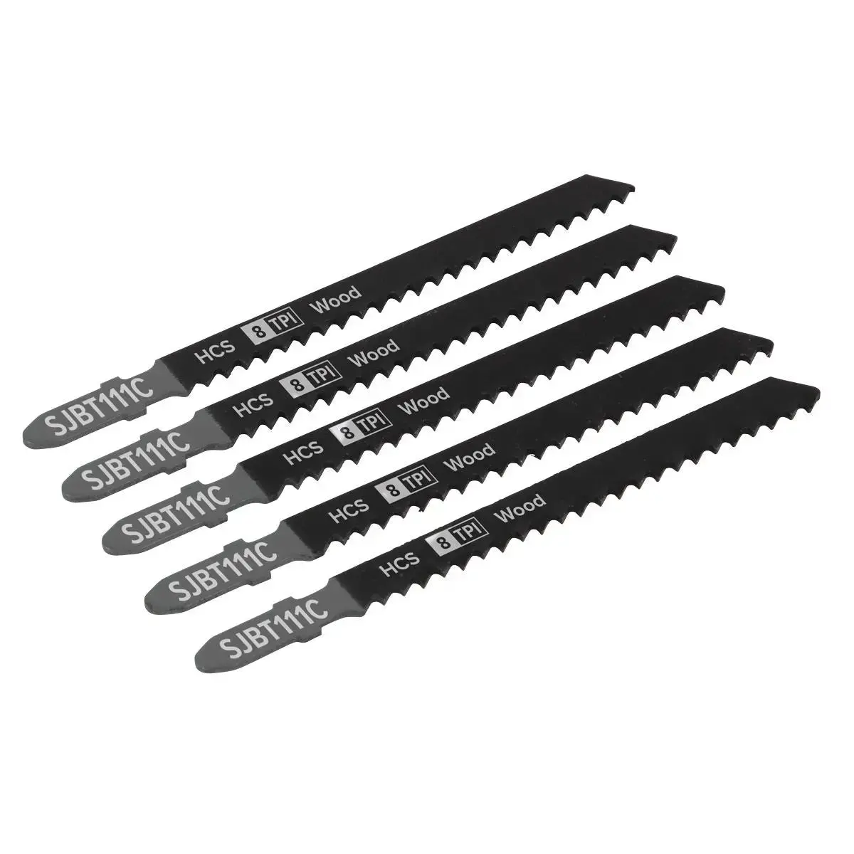 Sealey Jigsaw Blade General Wood 100Mm 8Tpi - Pack Of 5 1