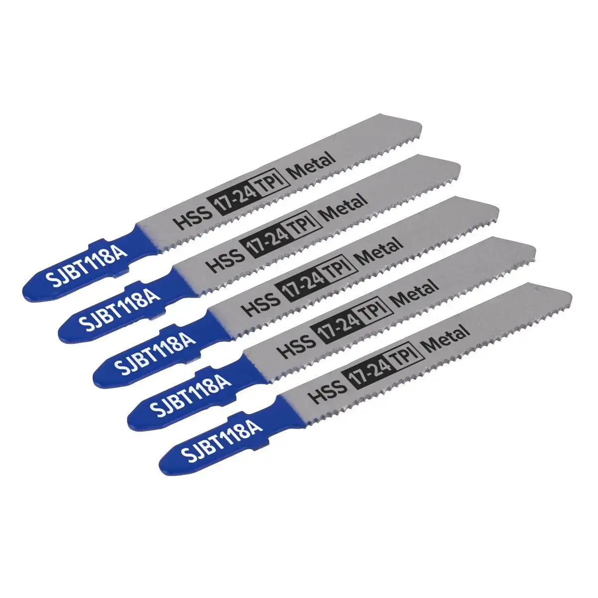 Sealey Jigsaw Blade Metal 92Mm 17-24Tpi - Pack Of 5 1