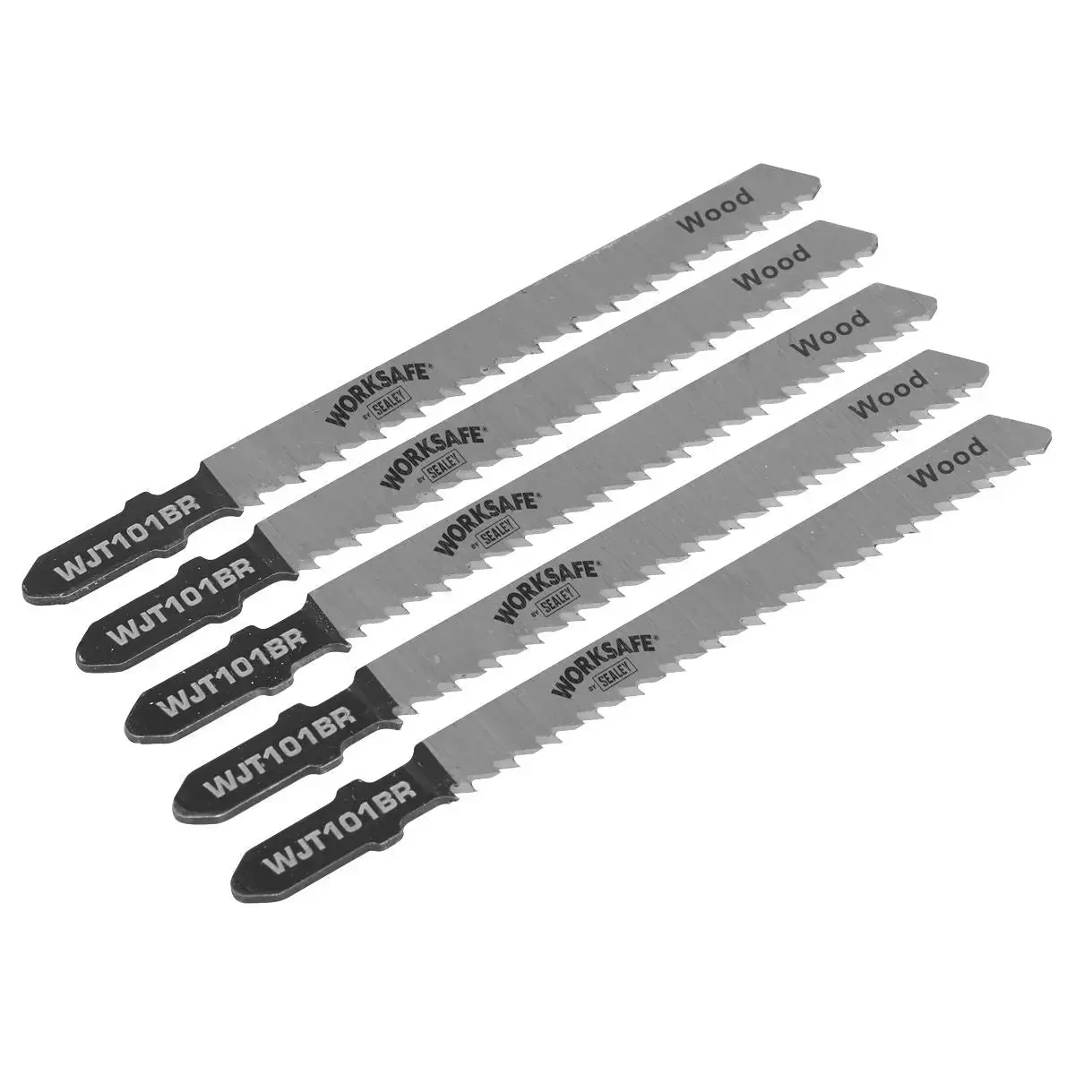 Sealey Jigsaw Blade Wood & Plastics 75Mm 10Tpi - Pack Of 5 1