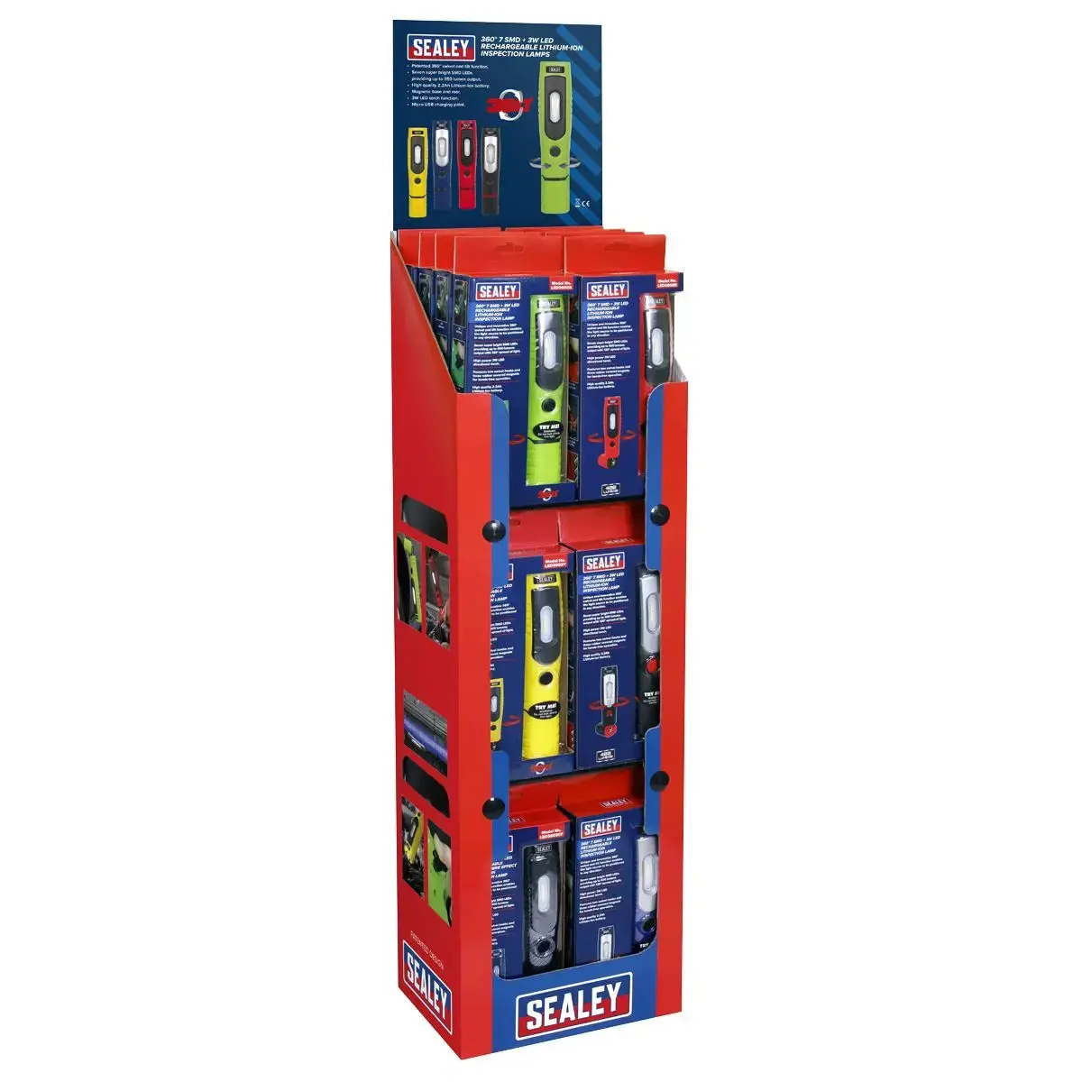Sealey Led3602 Series Inspection Light Combination - Display Pack Of 24 1