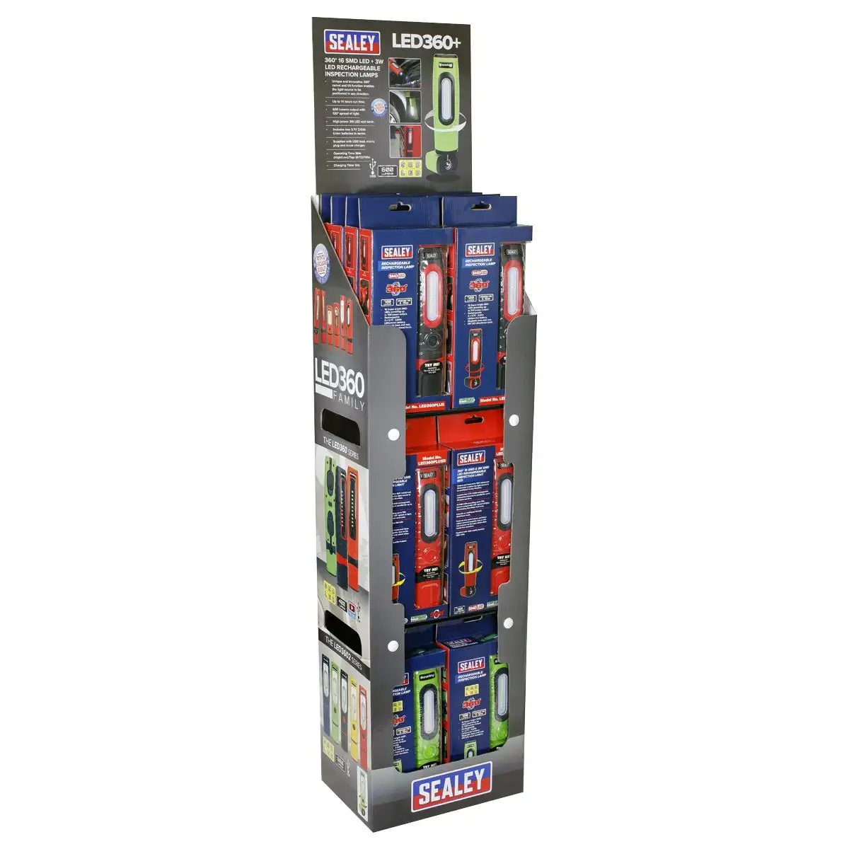 Sealey Led360plus Series Inspection Light Combination - Display Pack Of 24 1