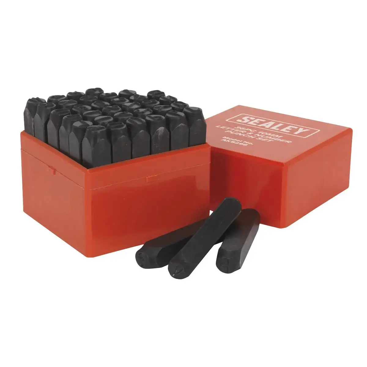Sealey Letter & Number Punch Set 36Pc 10Mm 1