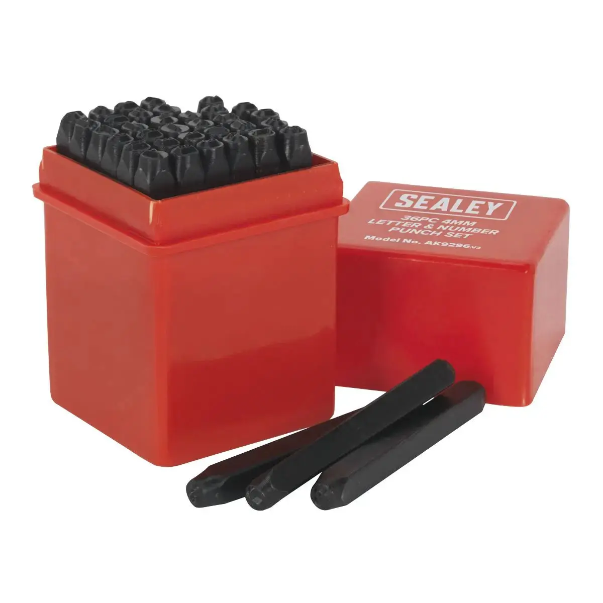 Sealey Letter & Number Punch Set 36Pc 4Mm 1