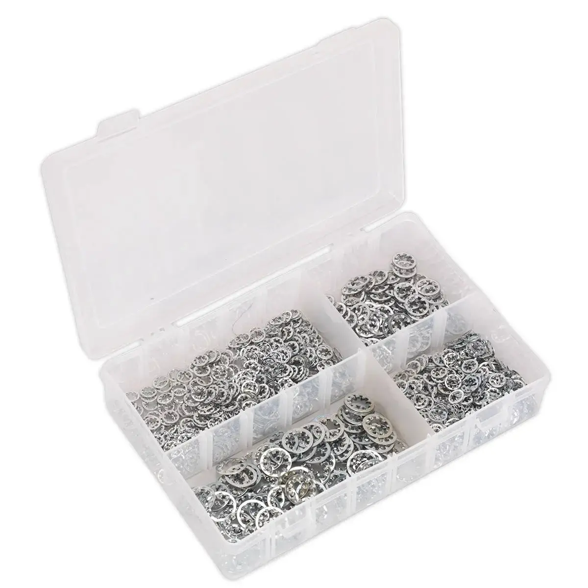 Sealey Lock Washer Assortment 1000Pc Serrated Internal M5-M10 Metric 1