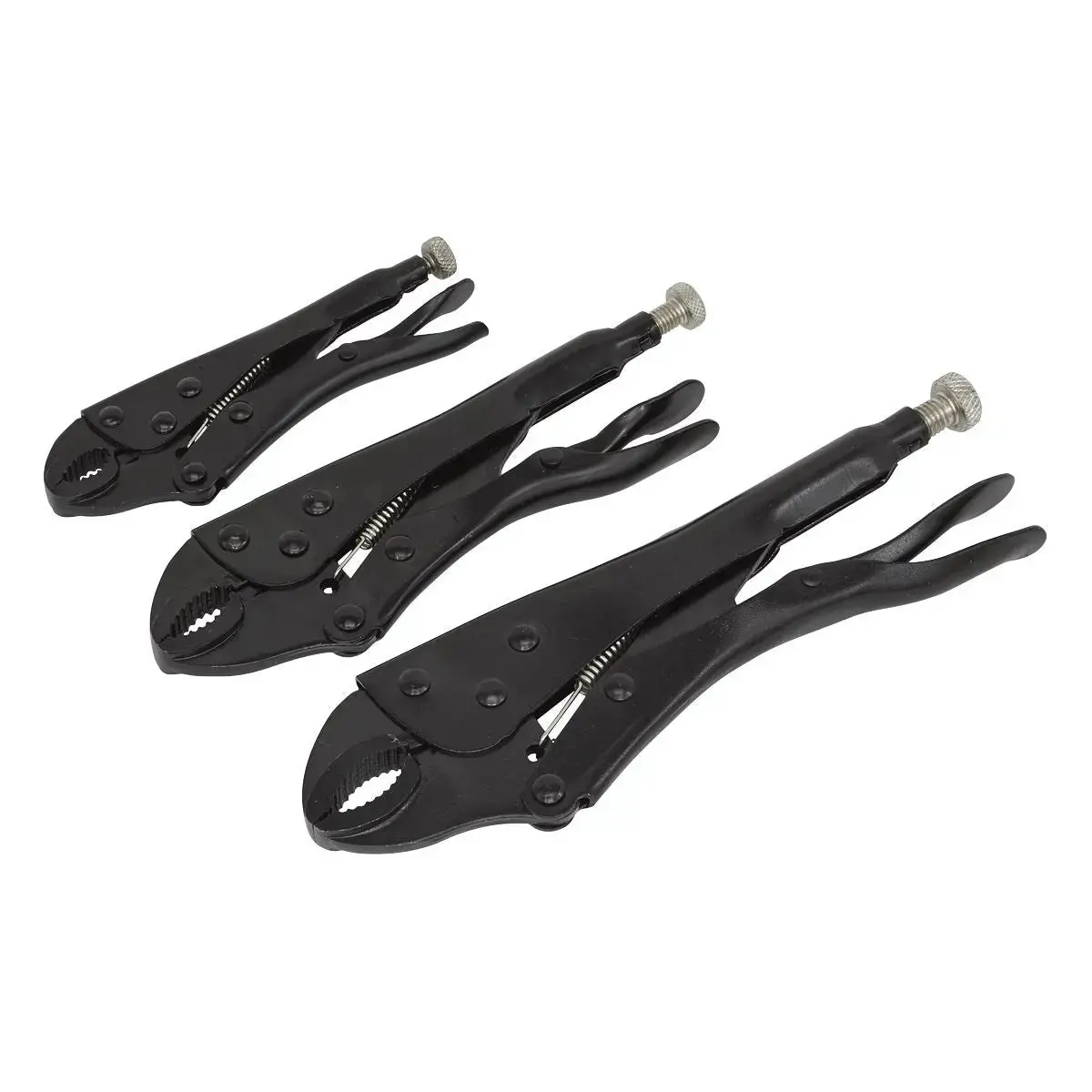 Sealey Locking Pliers Set 3Pc Rust Resistant 1