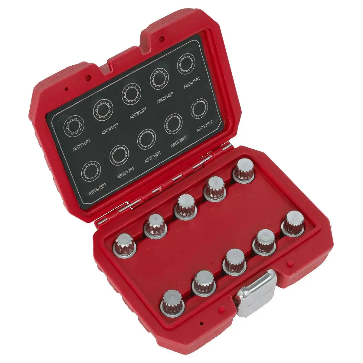 Sealey Locking Wheel Nut Key Set 10Pc - Vw 1