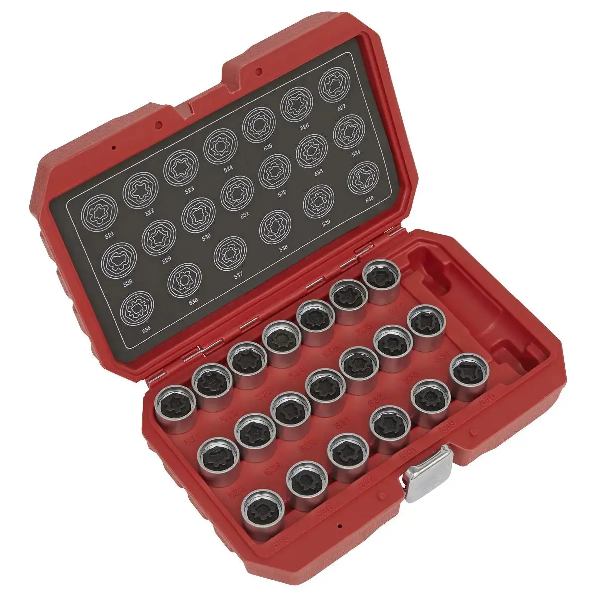 Sealey Locking Wheel Nut Key Set 20Pc - Vag 1