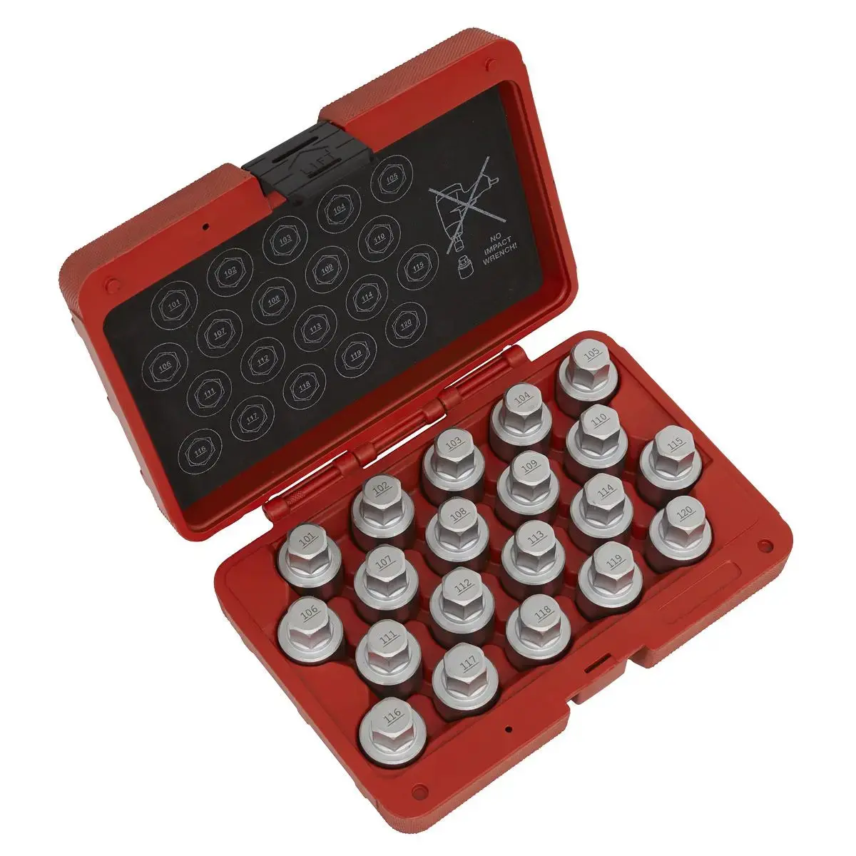 Sealey Locking Wheel Nut Key Set 20Pc - Vauxhall-A 1