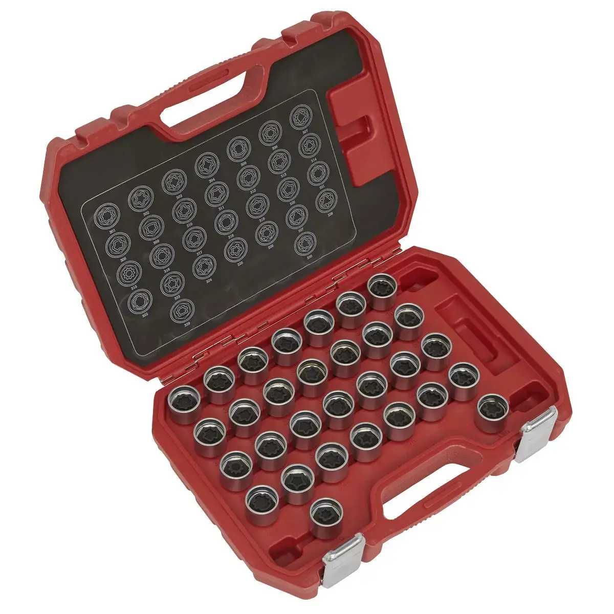 Sealey Locking Wheel Nut Key Set 30Pc - Mercedes 1