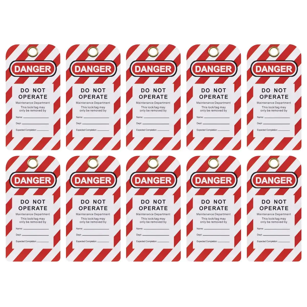 Sealey Lockout Safety Tag 10Pc 1