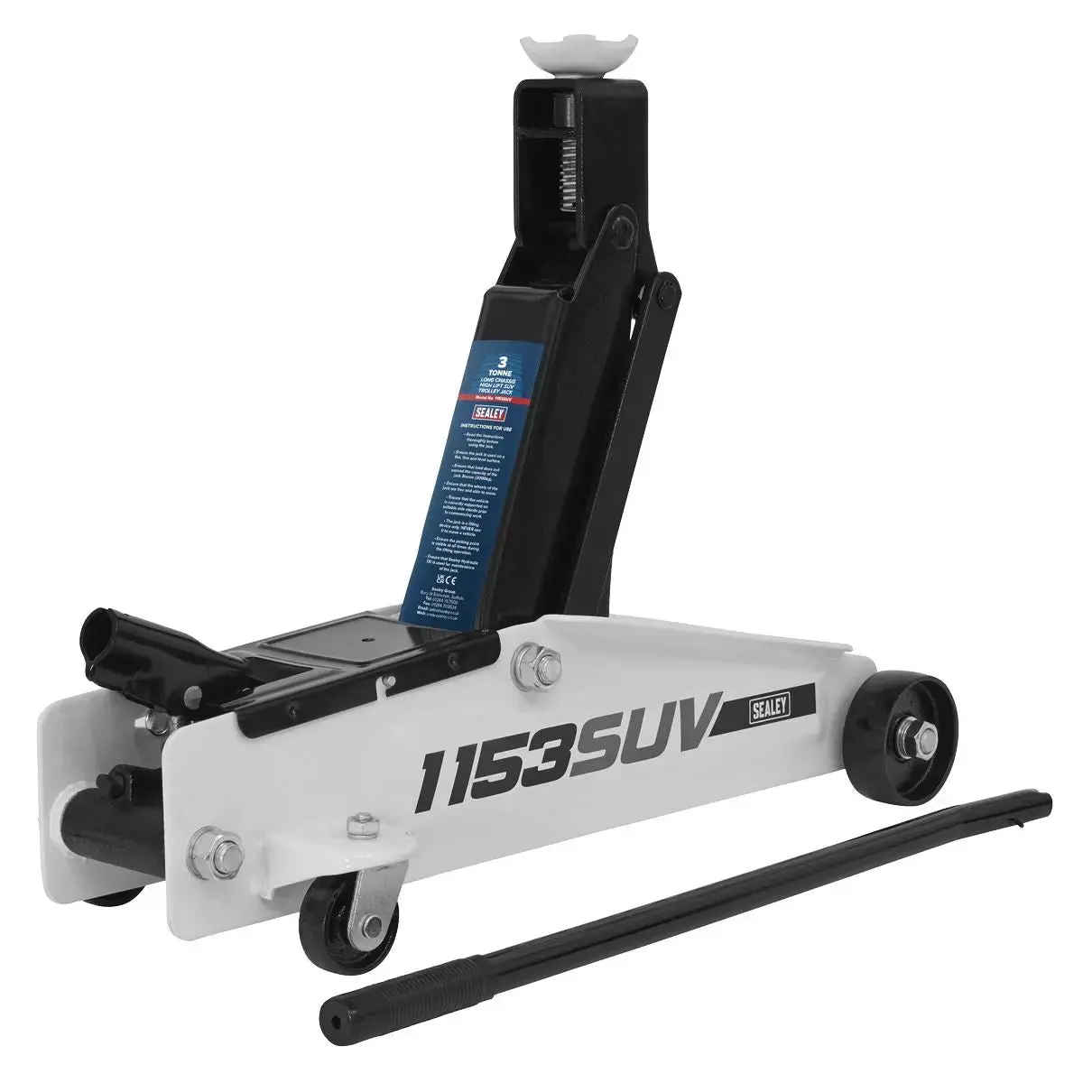 Sealey Long Reach High Lift Suv Trolley Jack 3 Tonne 1