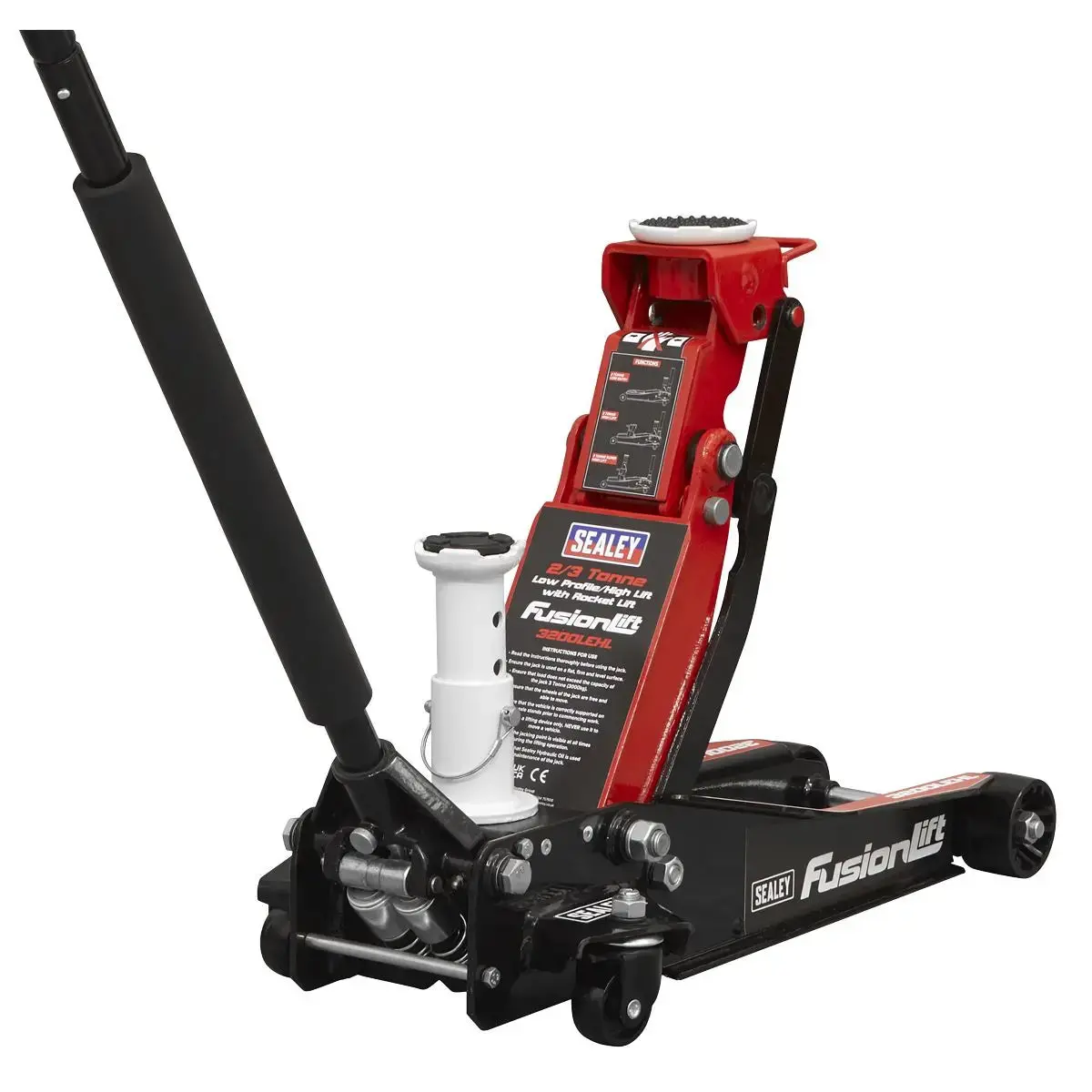 Sealey Low Profile High Lift Trolley Jack With Rocket Lift 2/3 Tonne 1