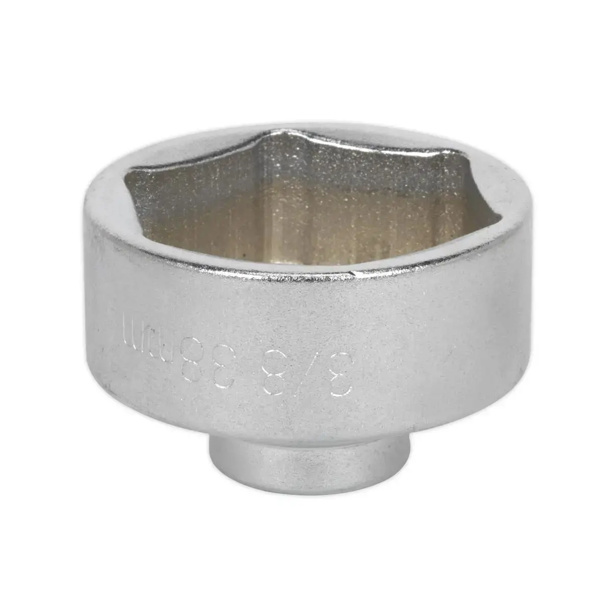 Sealey Low Profile Oil Filter Socket 38Mm 3/8"Sq Drive 2