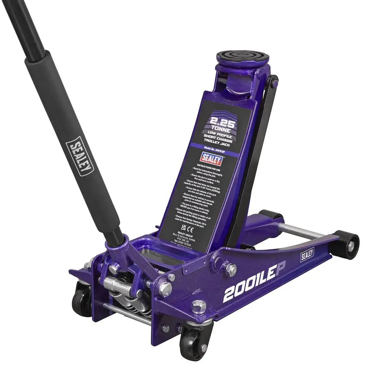 Sealey Low Profile Rocket Lift Trolley Jack 2.25 Tonne - Purple 1