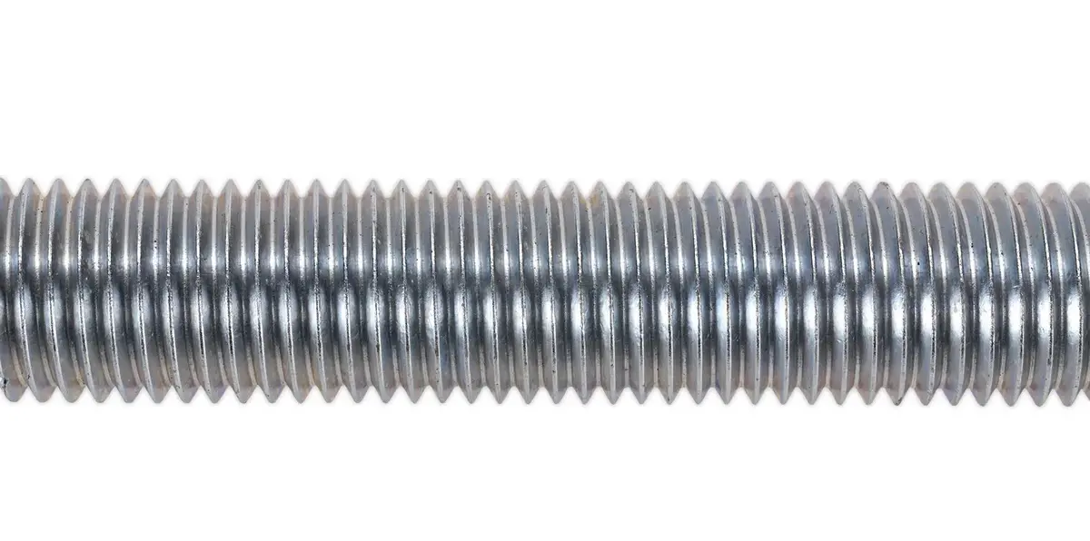 Sealey M6-24 1M Studding Threaded Bar Zinc Plated 1