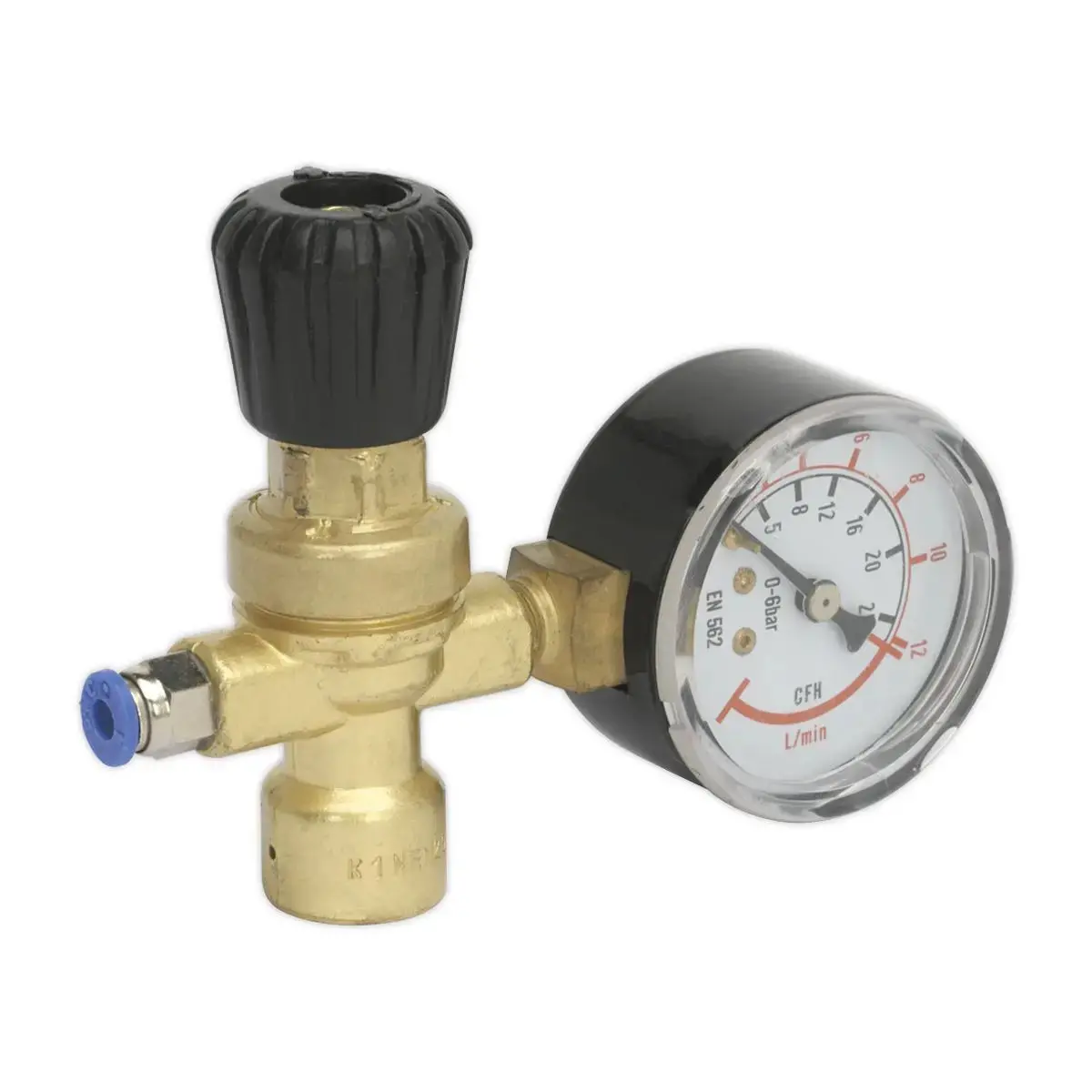 Sealey Mig Gas Regulator Disposable Cylinder 1-Gauge 1