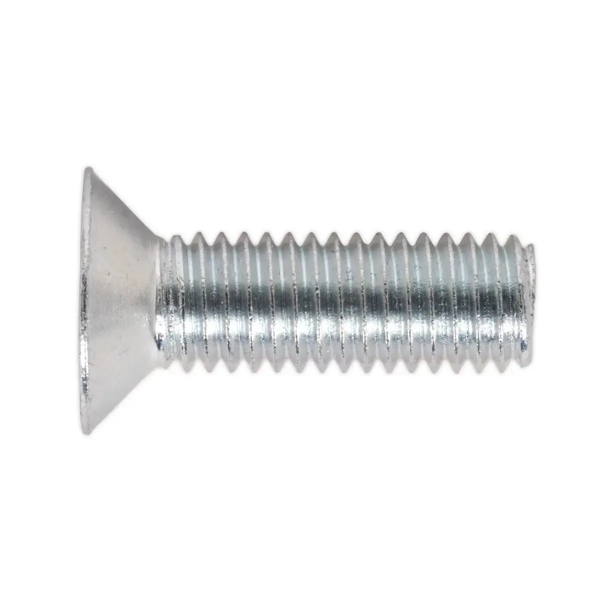 Sealey Machine Screw M8 X 25Mm Countersunk Pozi Zinc Pack Of 50 1
