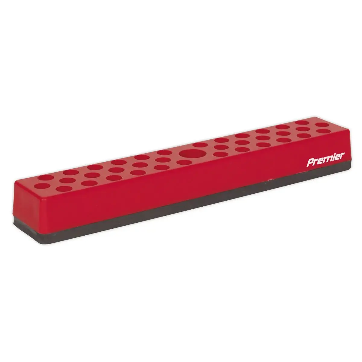 Sealey Magnetic Bit Holder 36 Bit Capacity 1/4" Hex Screwdriver Bits Drill Storage Rail 1