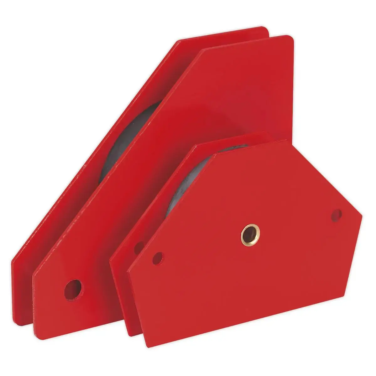 Sealey Magnetic Quick Clamp Set 2 Piece Metal Holder Arrow 1