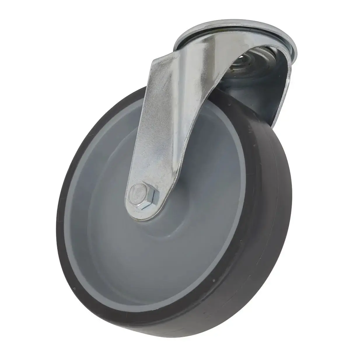 Sealey Medium-Duty Thermoplastic Bolt Hole Swivel Castor Wheel Ø100mm - Trade 1