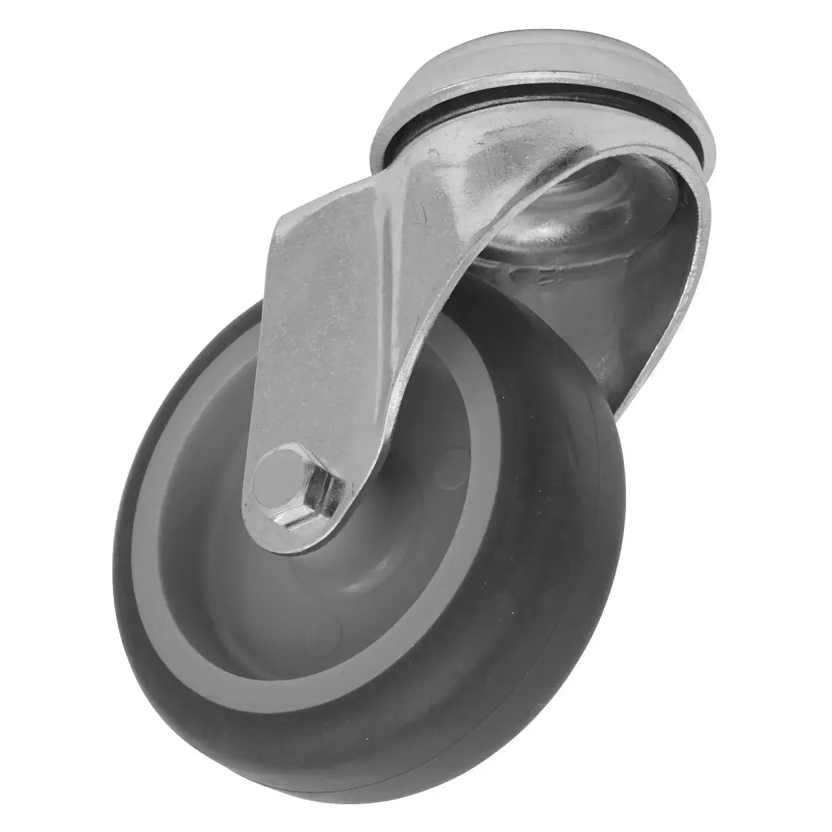 Sealey Medium-Duty Thermoplastic Bolt Hole Swivel Castor Wheel Ø75mm - Trade 1