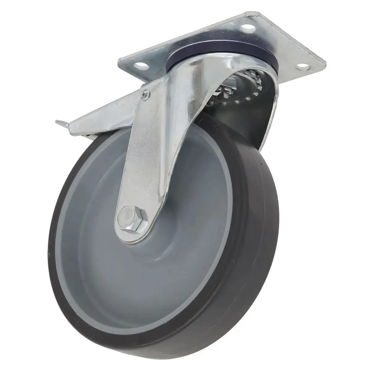 Sealey Medium-Duty Thermoplastic Swivel Castor Wheel With Total Lock Ø100mm - Trade 1