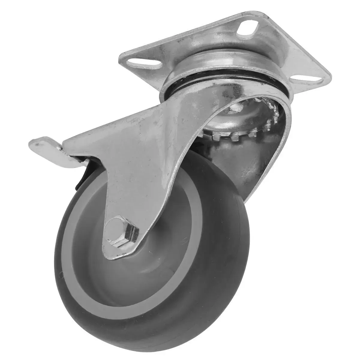 Sealey Medium-Duty Thermoplastic Swivel Castor Wheel With Total Lock Ø75mm - Trade 1