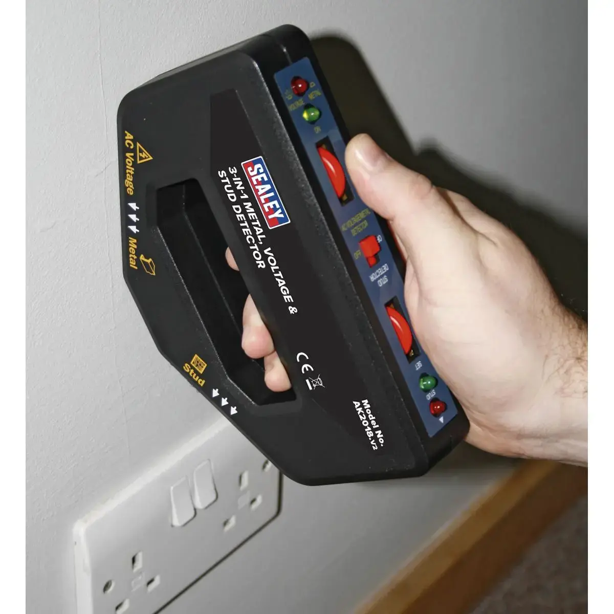 Sealey Metal, Voltage & Stud Detector 3-In-1 2