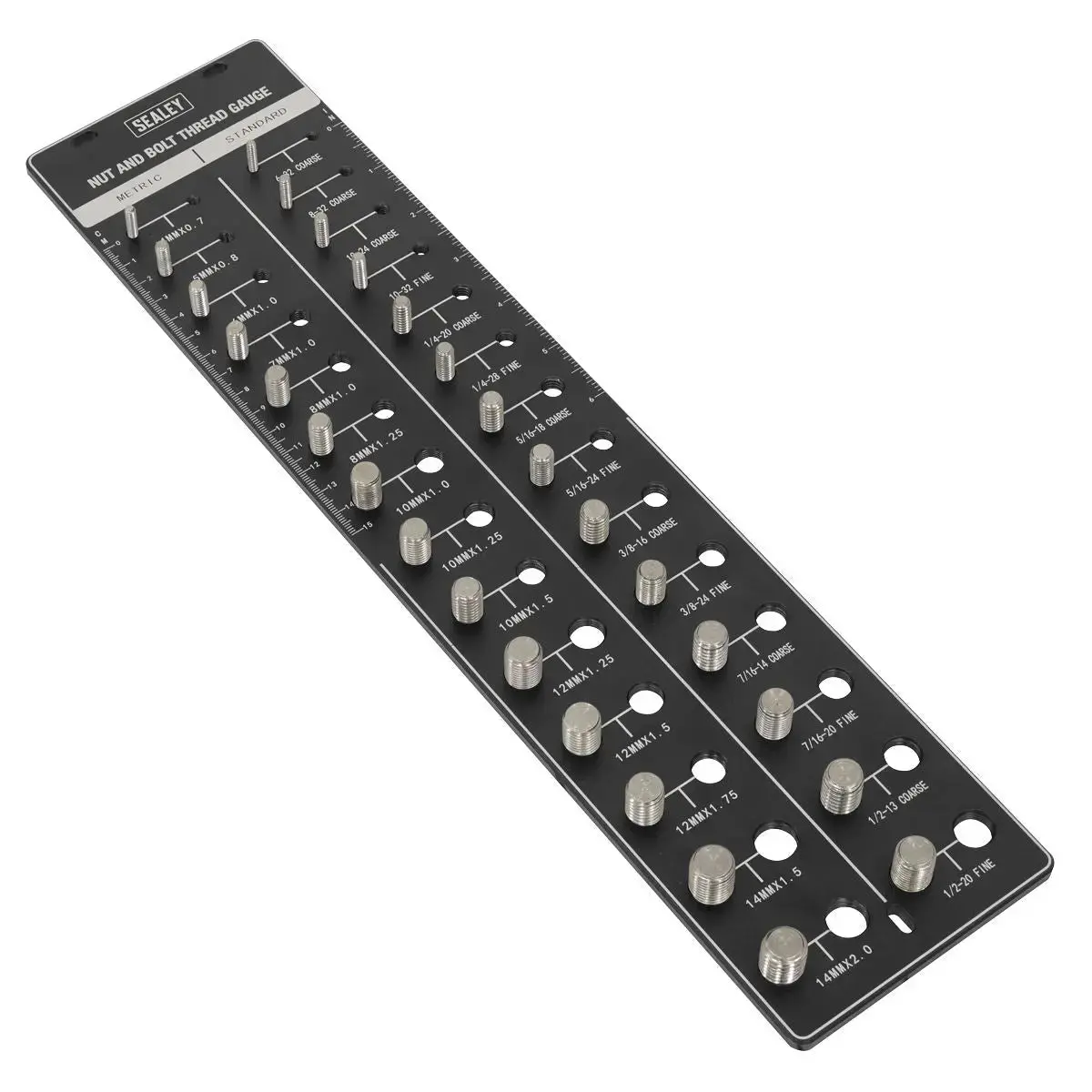Sealey Metric/Imperial Nut & Bolt Thread Checker 1