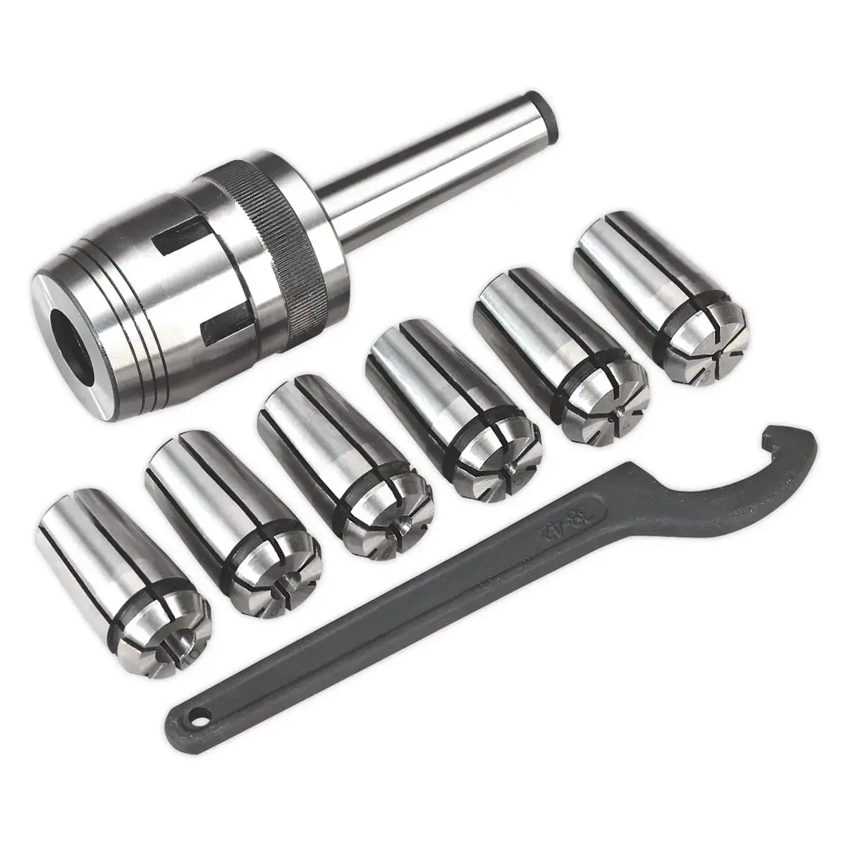 Sealey Mill Chuck Set Mt2-M10 Ø3-10Mm 1