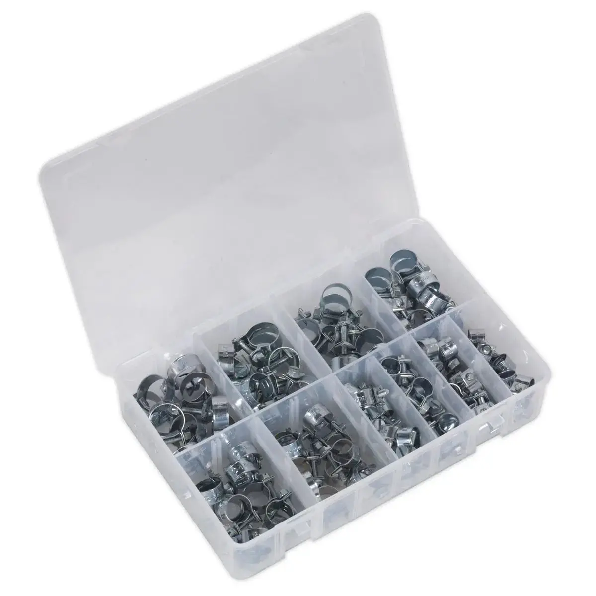 Sealey Mini Hose Clip Assortment 100Pc 1
