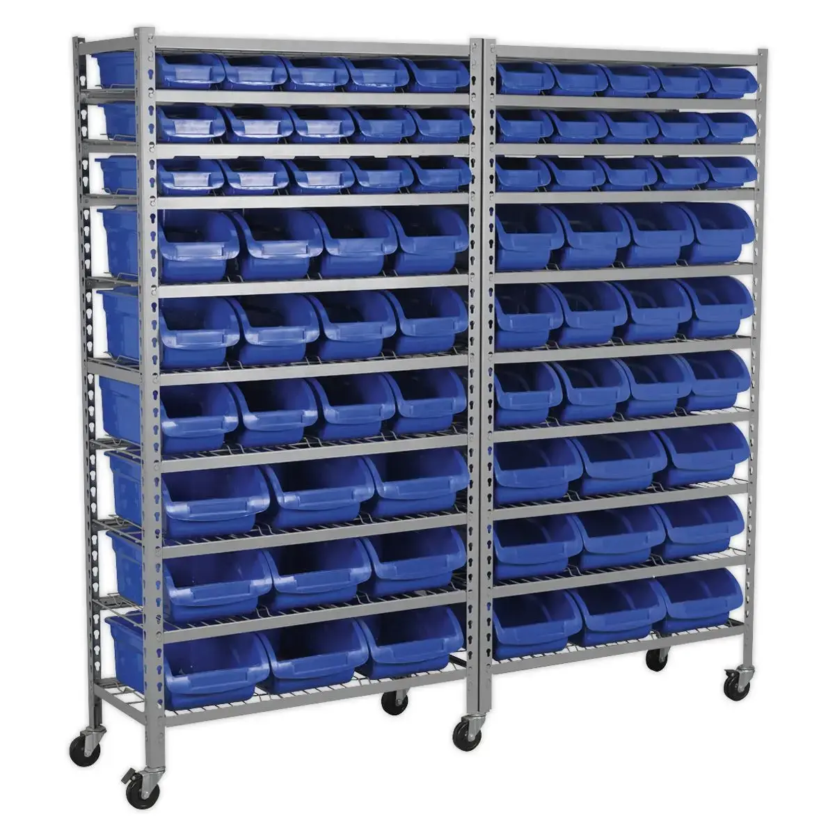 Sealey Mobile Bin Storage System 72 Bins 1