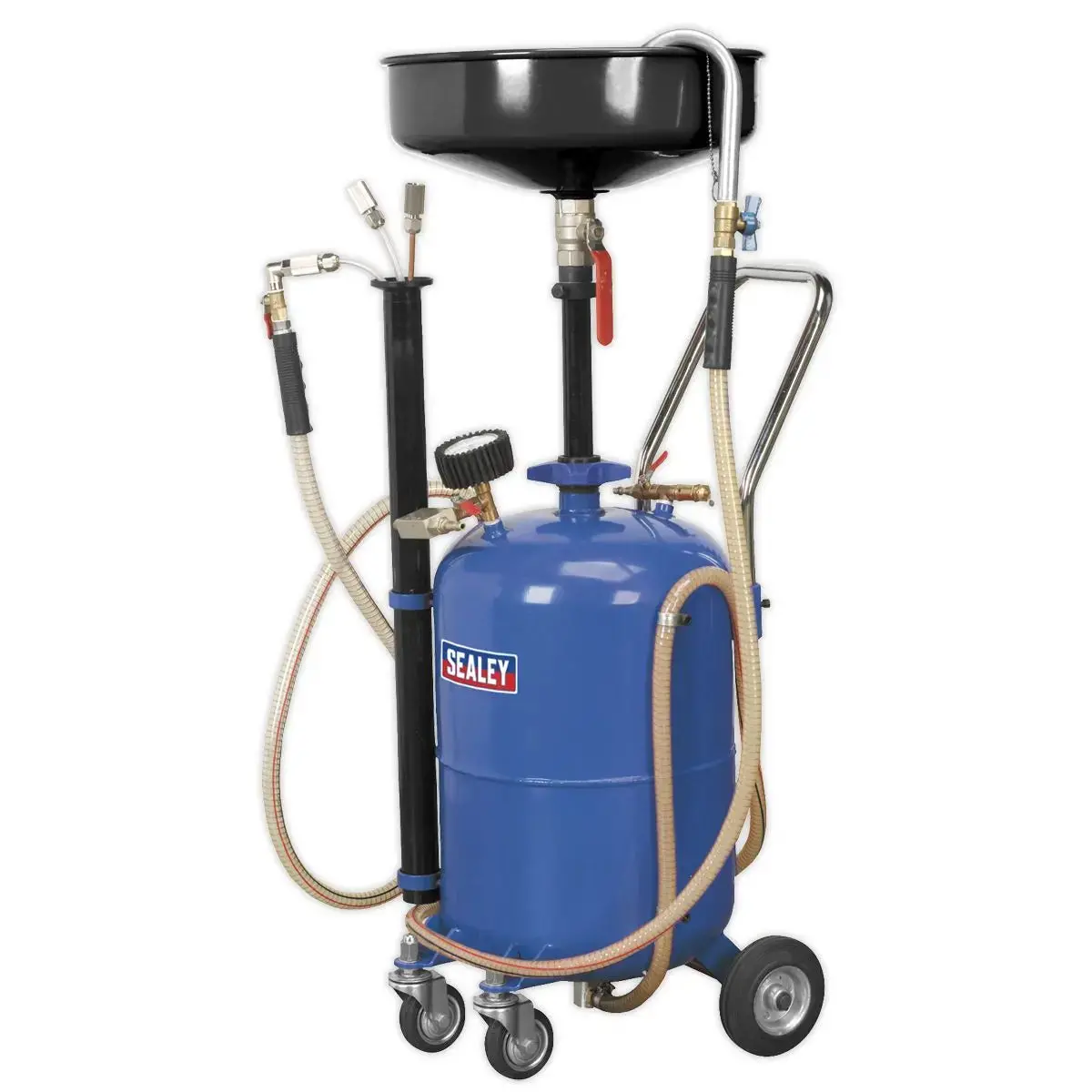 Sealey Mobile Oil Drainer With Probes 35L Air Discharge 1