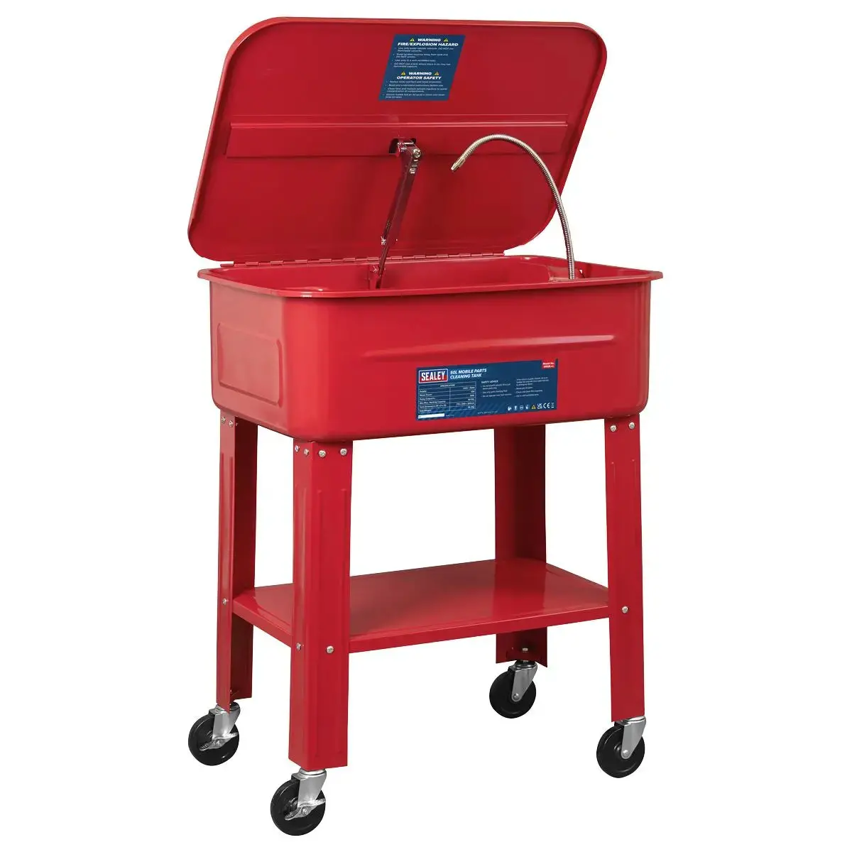 Sealey Mobile Parts Cleaning Tank 50L 1