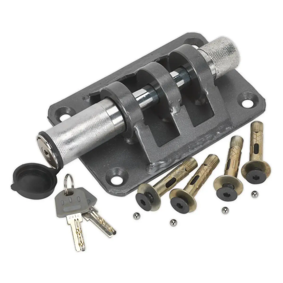 Sealey Motorcycle Locking Ground Anchor - 4 Security Bolts 1